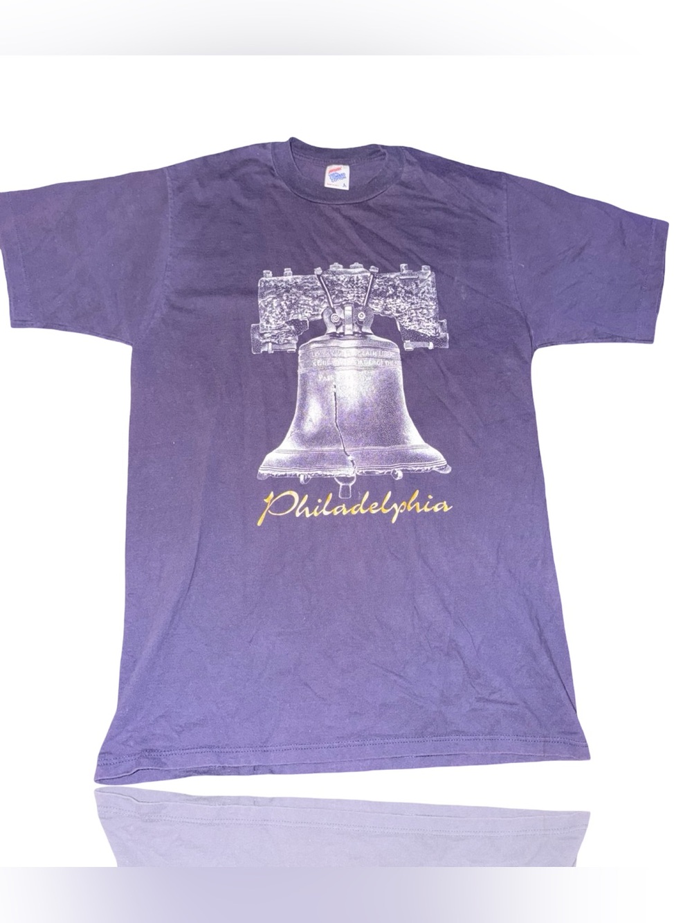 Vintage T-Shirt Unisex L Navy Blue  Vintage Philadelphia Liberty Bell Graphic T
